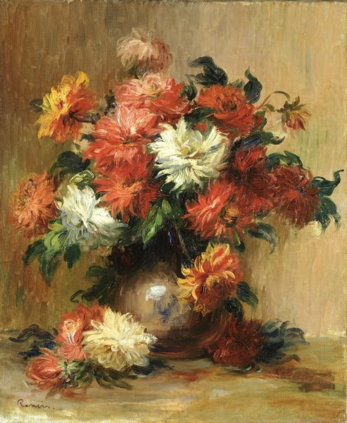 Still Life with Dahlias