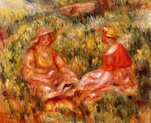 Pierre Auguste Renoir - Two Women In The Grass
