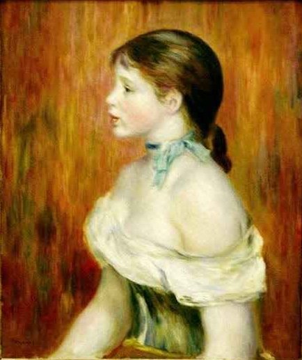 Girl with a Blue Ribbon