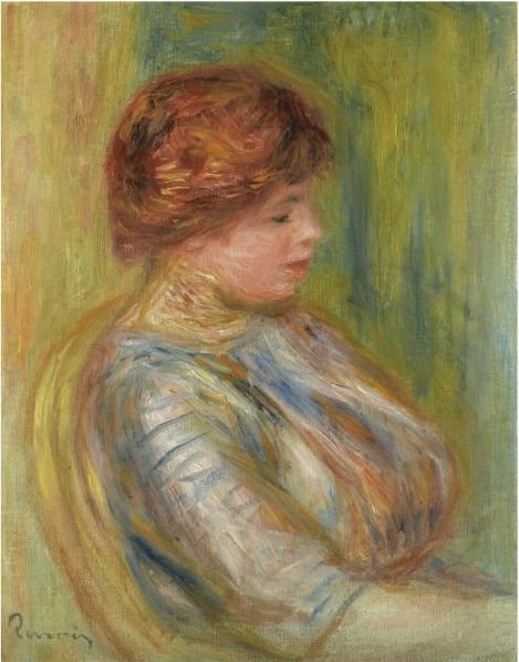 Portrait De Femme Assise Dans Un Fauteuil