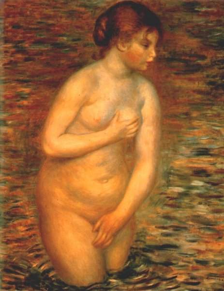 Nude in the water