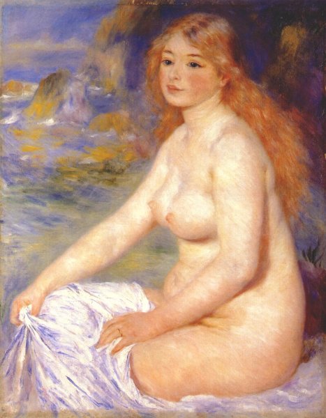 Blonde bather