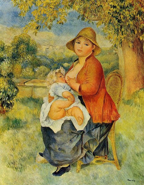 Motherhood Aka Woman Breast Feeding Her Child