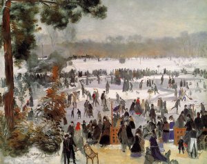 Skaters In The Bois De Boulogne