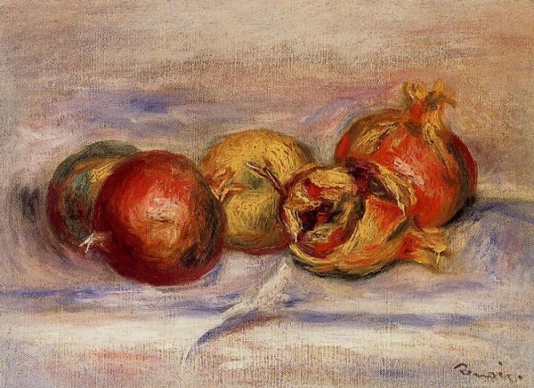 Three Pomegranates And Two Apples