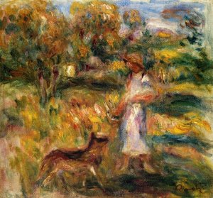 Woman In The Garden At Collettes