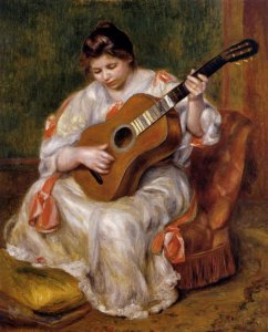 Woman Playing The Guitar