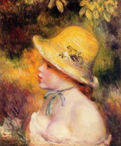 Young Girl In A Straw Hat2