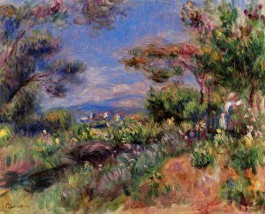 Young Woman In A Landscape  Cagnes