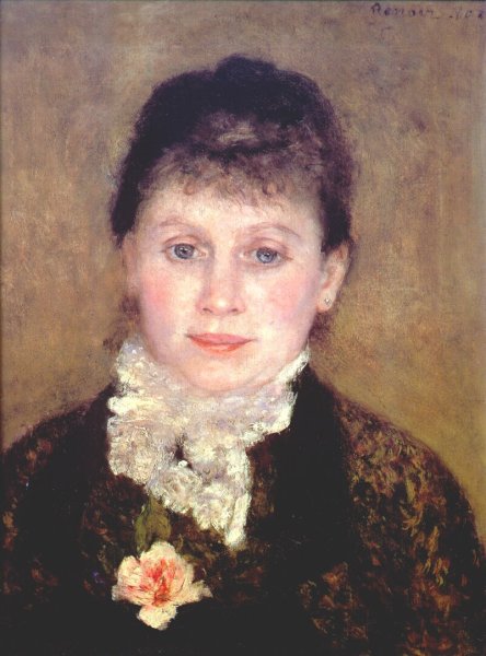 Woman with a white jabot