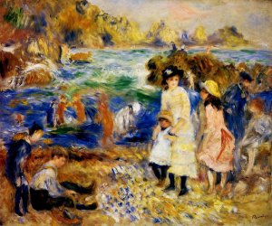 Children On The Beach At Guernsey