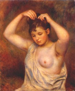 Woman Combing Her Hair. (Femme se coiffant)