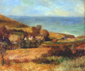 View of the Seacoast near Wargemont in Normandy 1880