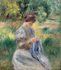 La Couseuse (Femme Cousant Dans Un Jardin)