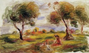 Landscape With Figures At Cagnes