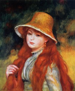 Young Girl In A Straw Hat