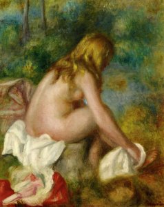 Bather, Seated Nude