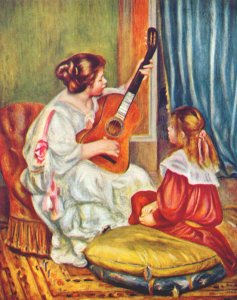 Woman with a guitar