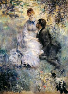 Couple Sitting in a Garden