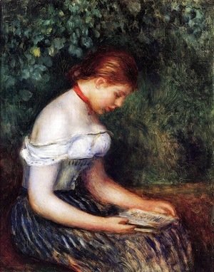 Pierre Auguste Renoir - The Reader (Seated Young Woman)