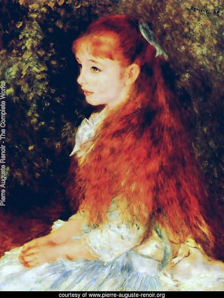 Pierre Auguste Renoir Irene Cahen D Anvers Aka Little Irene Painting ...